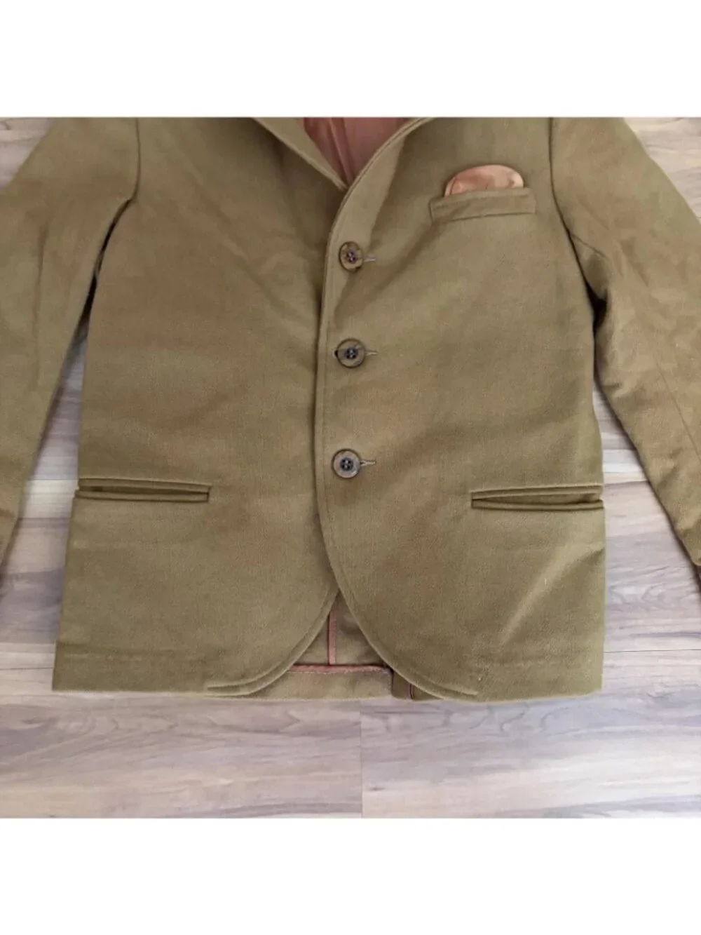 Jack Tar Togs 1950s Vintage Gold Button Up Boys Size 12 Jacket Read